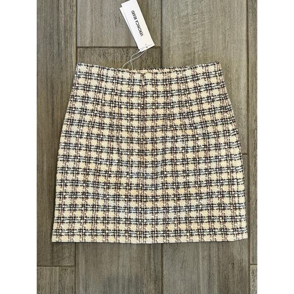 NEW NWT Veronica Beard Roman Skirt Ivory/ Camel Tweed Size 2 - Picture 7 of 8